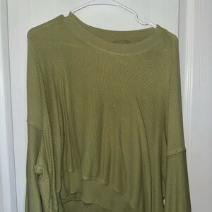 Aerie Green Ribbed Sweater